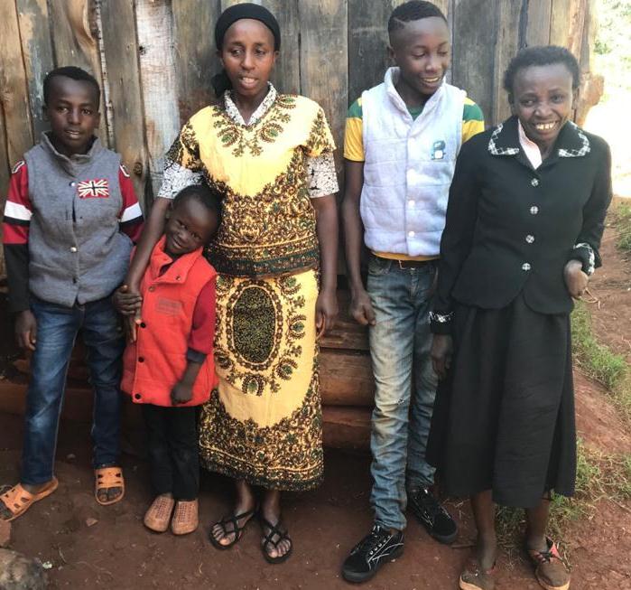 Catherine Wanjiru's family all happy
